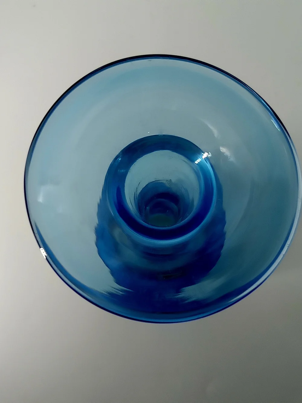 Blue Glass Blenko Vase - MCM